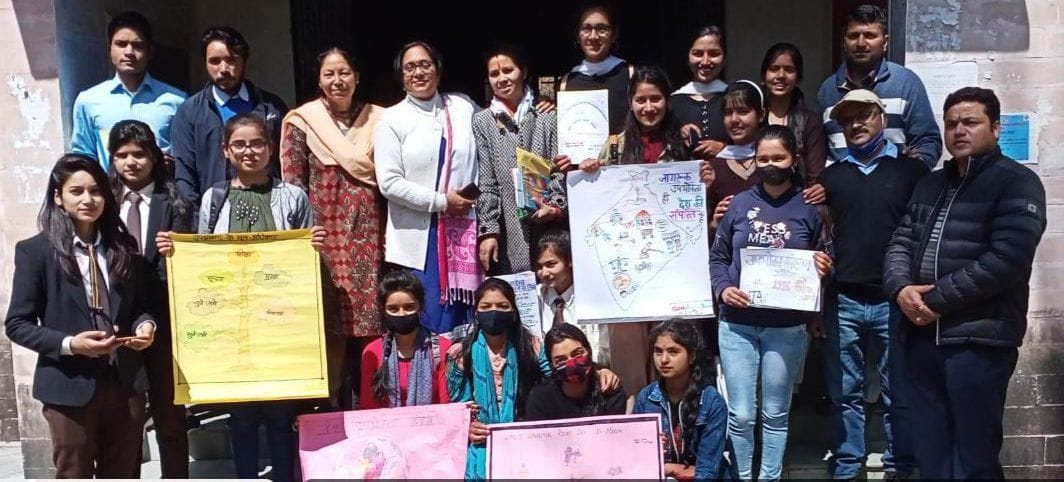 Renu and Kavita won the essay and poster competition