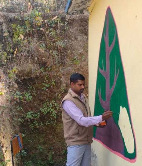 Principal also brightened the school premises