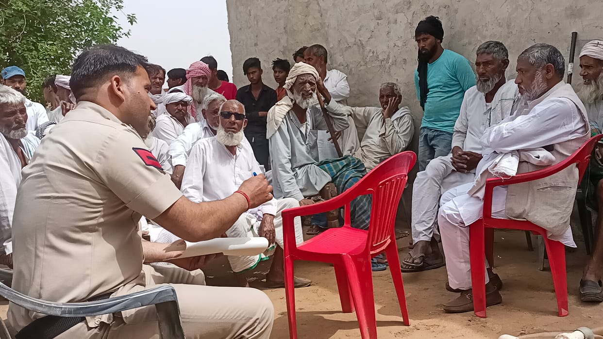 sarpanch attaked villagers