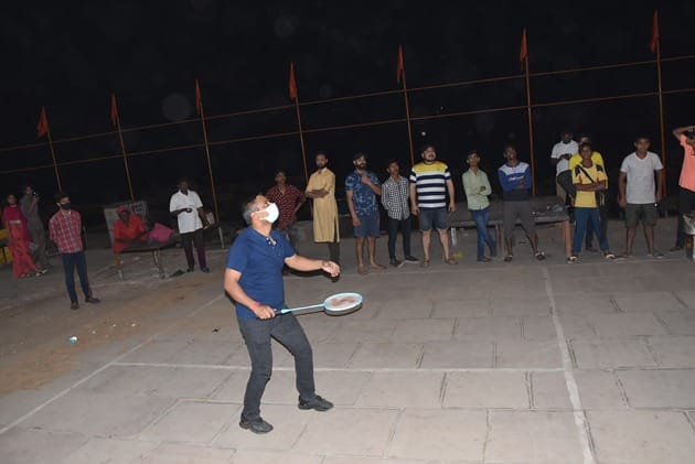 Varanasi SSP fulfilled its promise and arrived with badminton and shuttle
