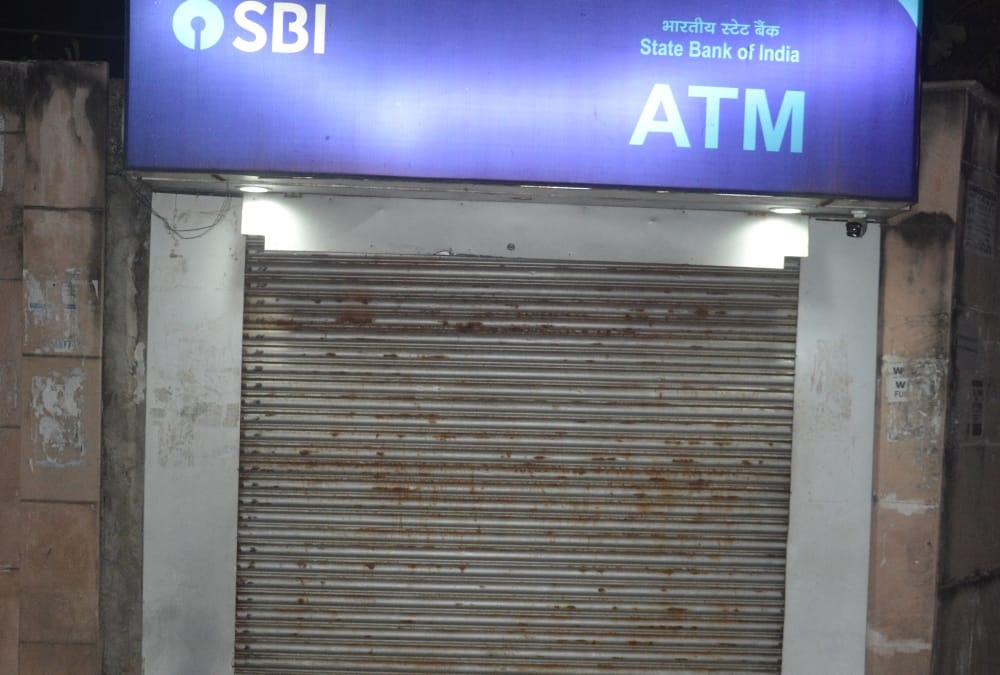 No money in ATMs because of bank strike.