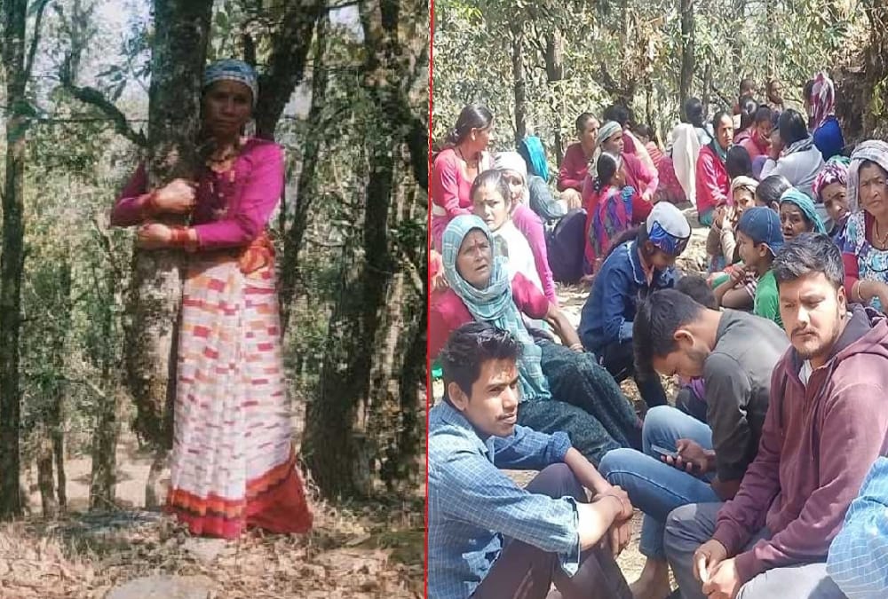 Uttarakhand Chipko Movement News: Bageshwar woman and man wrapped Tree for save Environment
