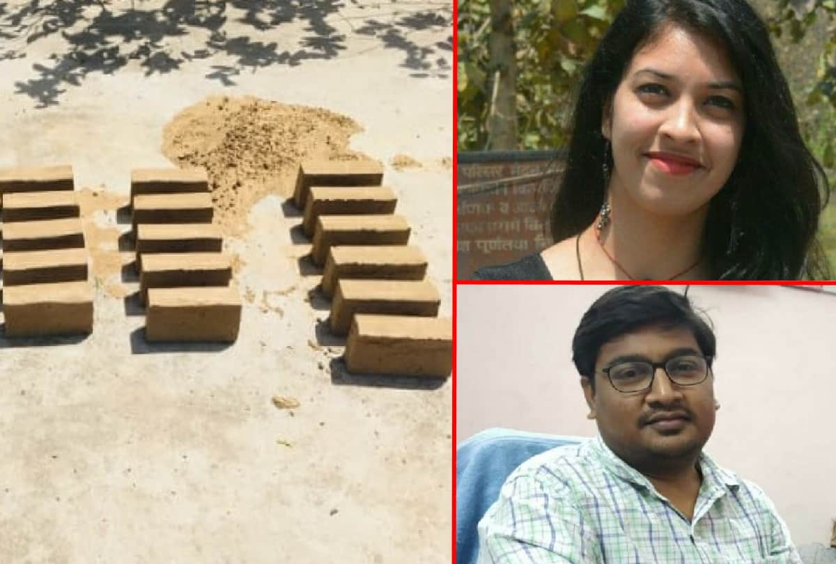 Bottle brick made by MMMUT student Manshi tripathi