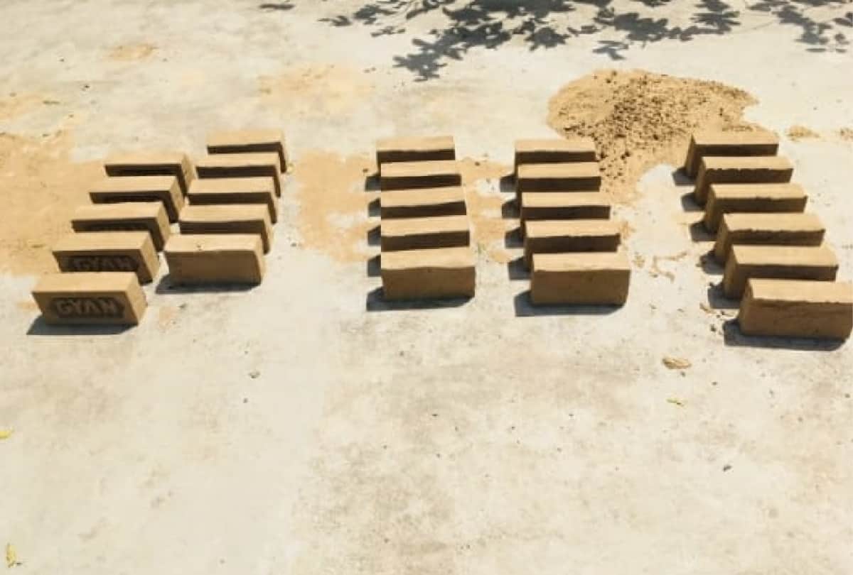 Bottle brick made by MMMUT student Manshi tripathi