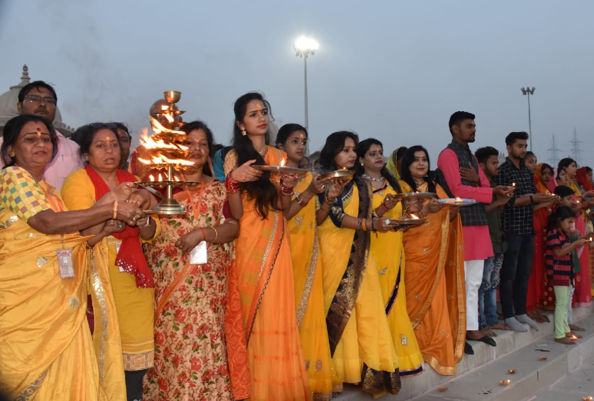 Grand Maha arati of Rapti in gorakhpur latest photos