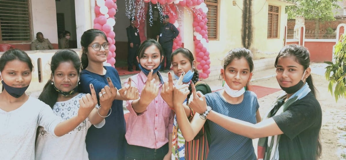 UP college students union election: red carpet for Girls voting and counting