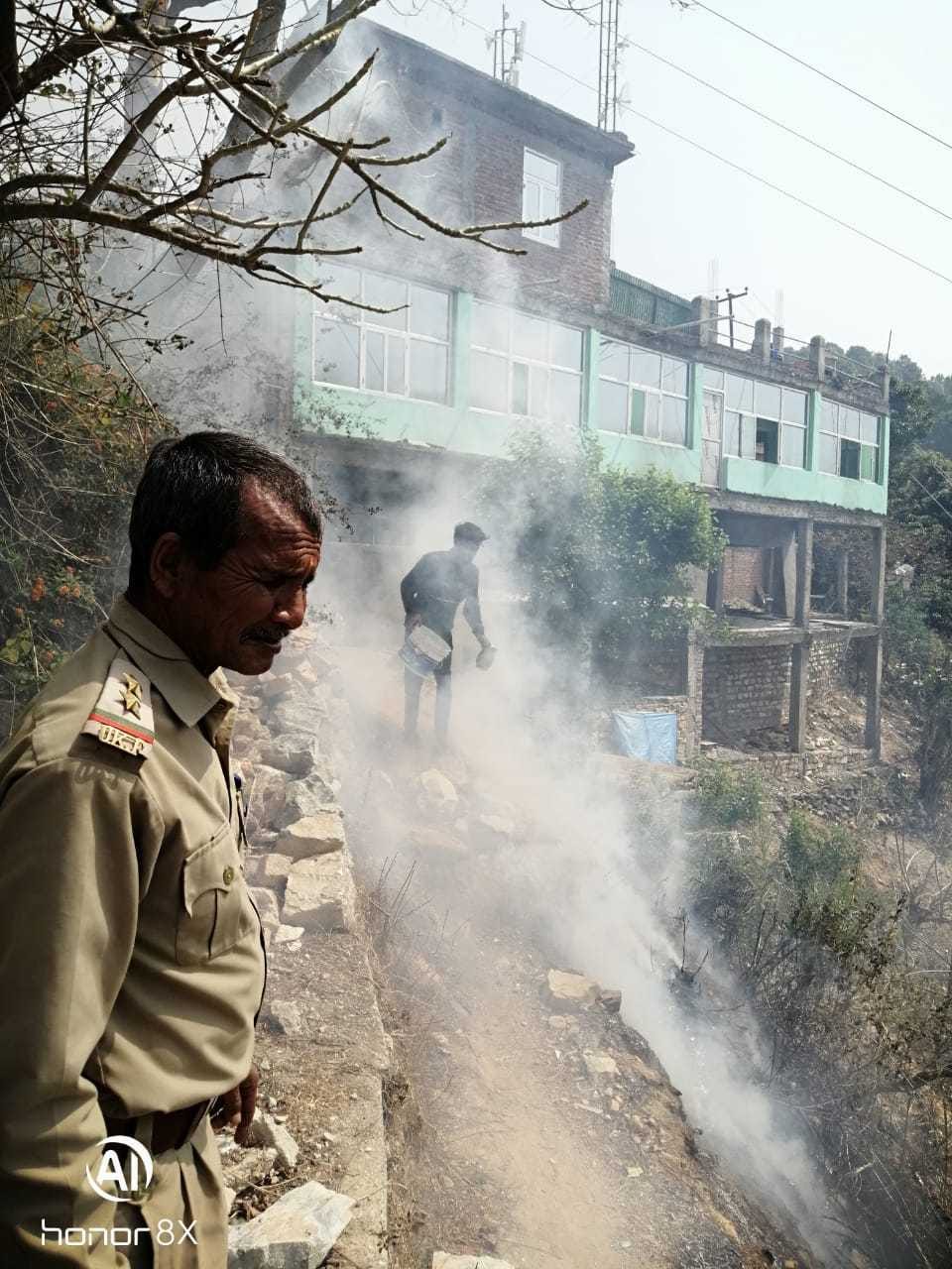 Wildfire reaches population in Bageshwar