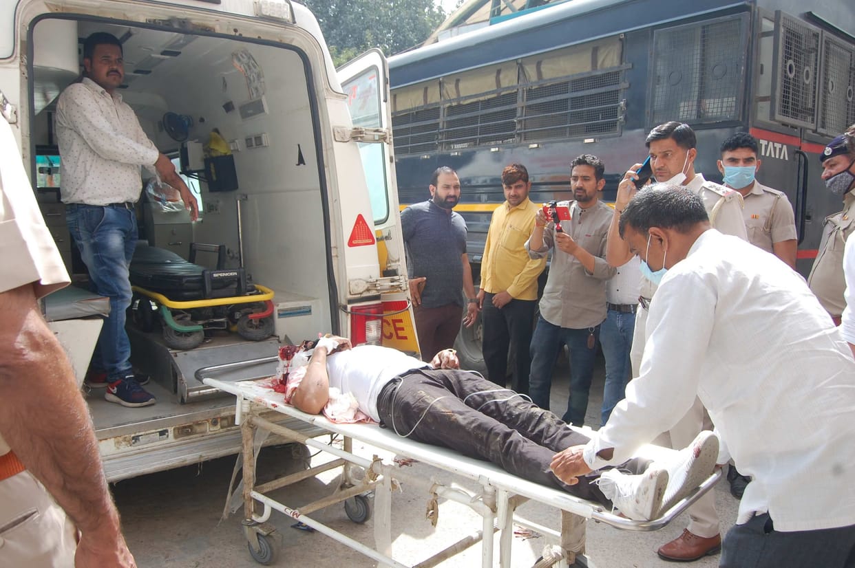 When Bittu bowed to fix the shoe, the soldier shot the pistol from the head and shot him.