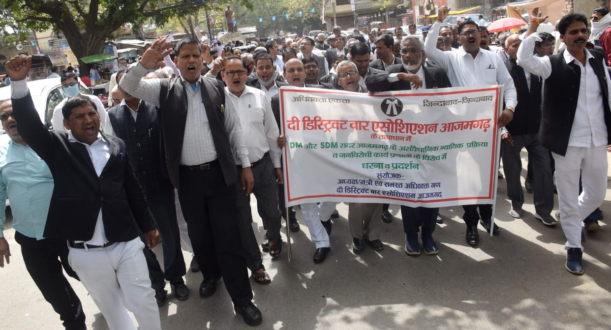 Advocates protest, demand for transfer of SDM