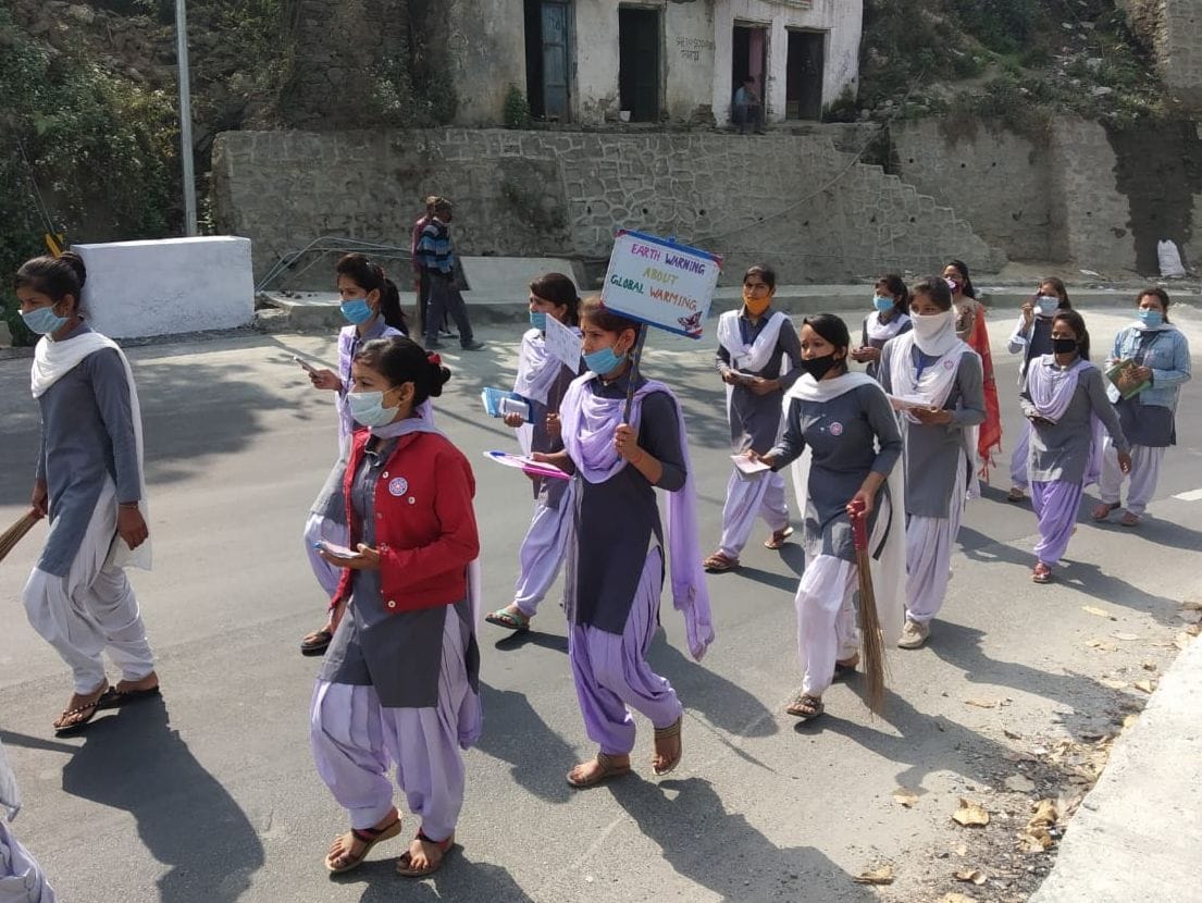 Campers take out polythene eradication public awareness rally