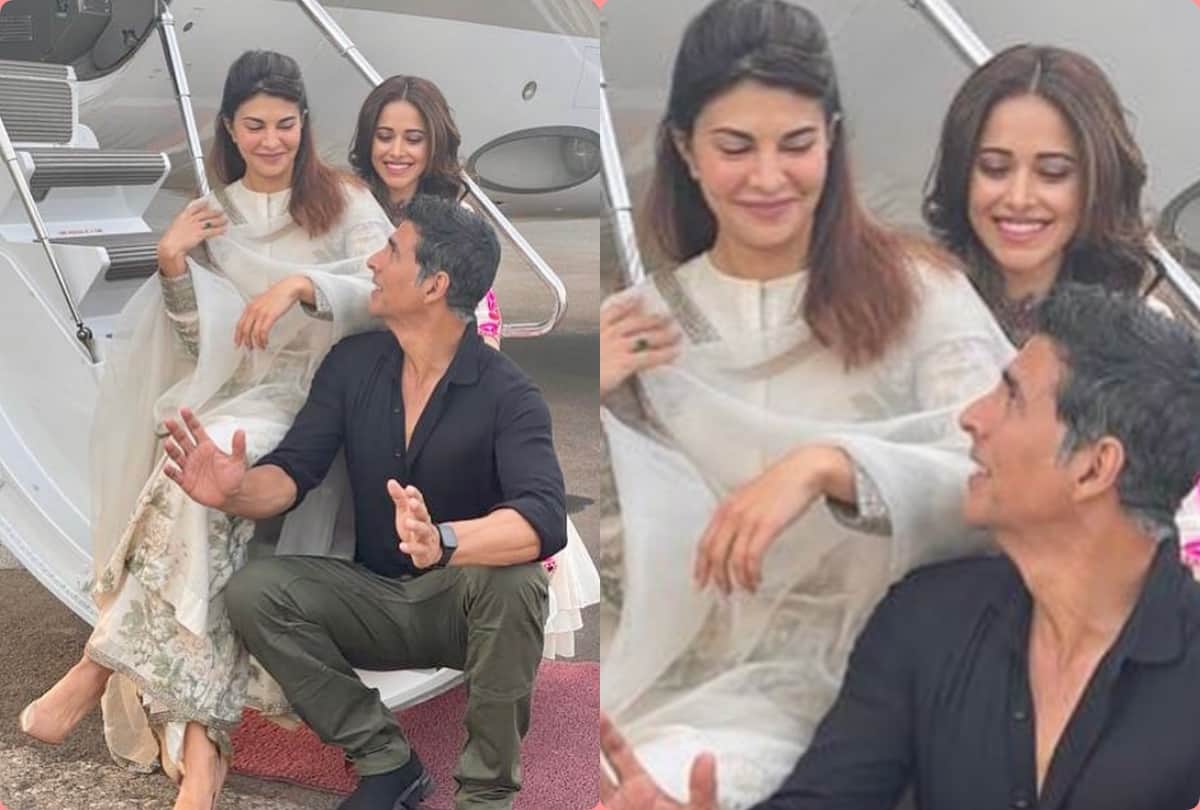 Akshay Kumar shared funny video of Jacqueline Fernandez and Nushrat Bharucha applying makeup in bus