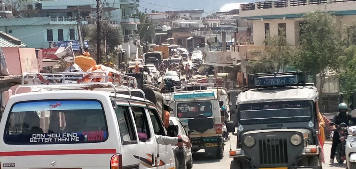 Trafffic Jam in Pithoragarh