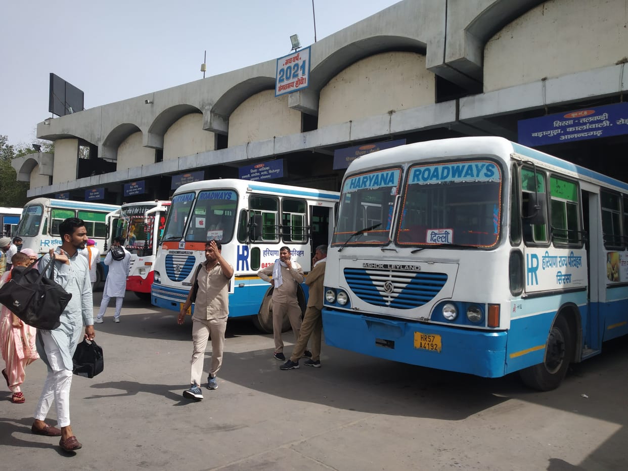 Delhi Route restored after four months, Roadways drove five special buses