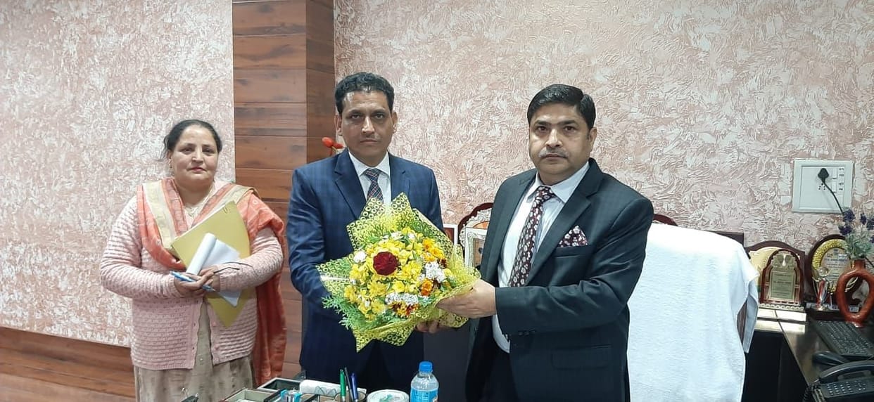 ndrajit took charge as Commissioner Poonch