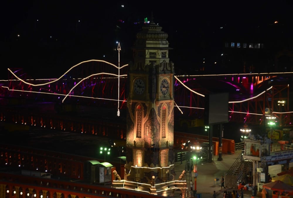Haridwar Kumbh Mela 2021: Haridwar Decoration With Lighting Beautiful Photos