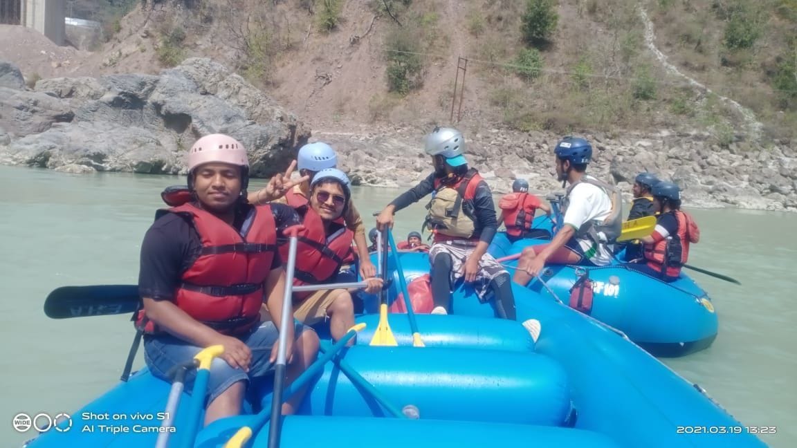 Training in river rafting and rock climbing
