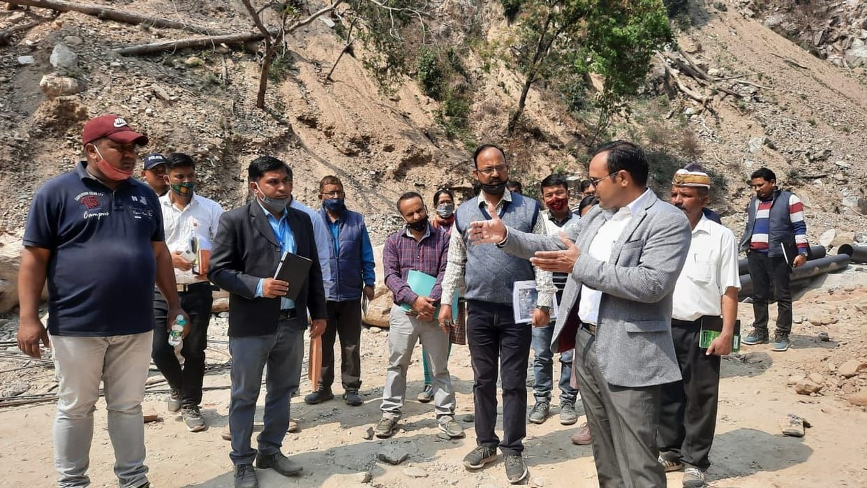 DM inspected the Quairala drinking water scheme under construction