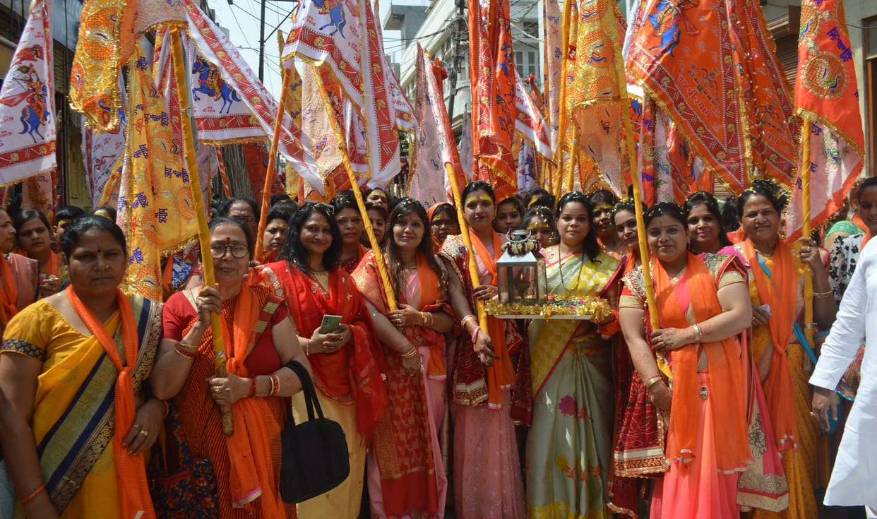 Hathras: Khatu Shyam's procession taken out with pomp