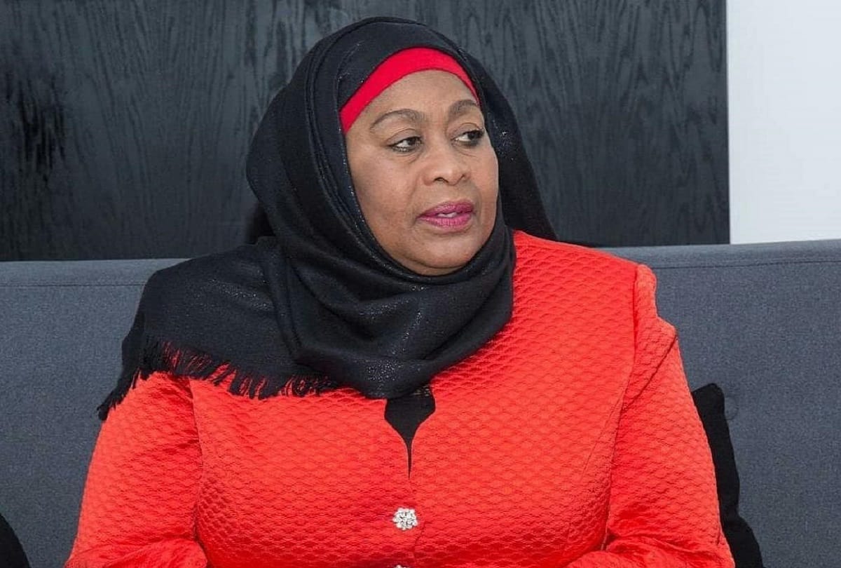 samia suluhu hassan swears as first female president of tanzania