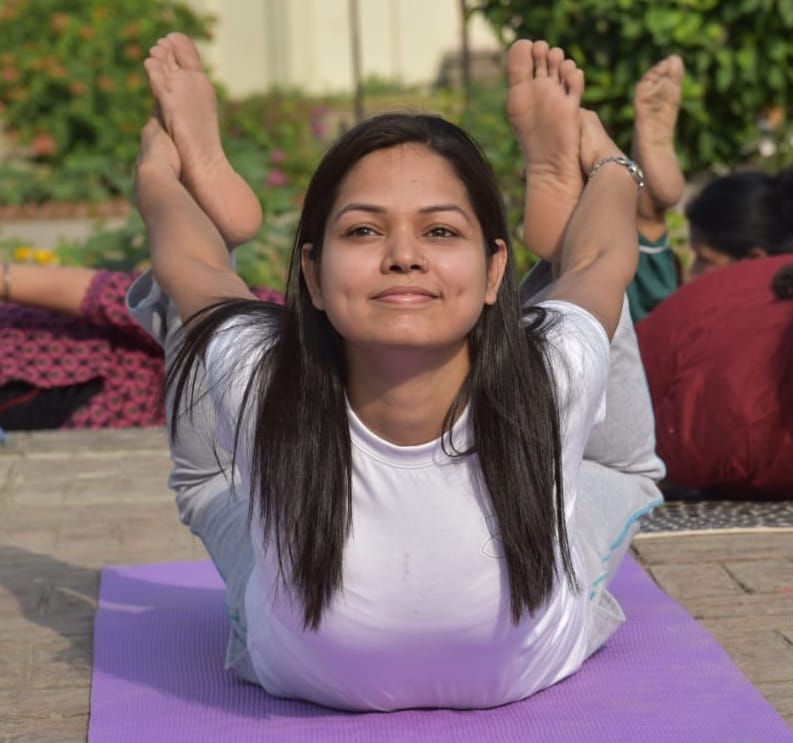 prayagraj: daughters making healthy by 'tonic of yoga'