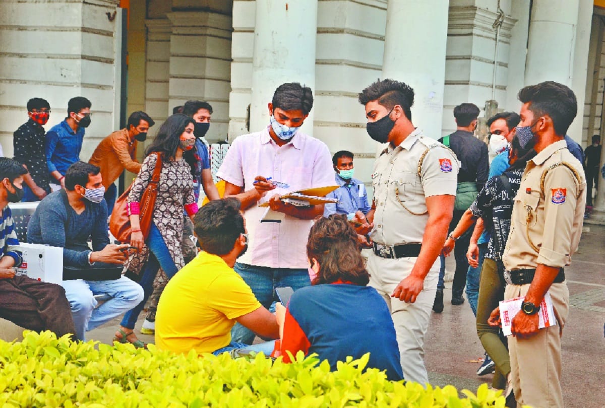 Delhi News : Police again tough on those who do not wear masks