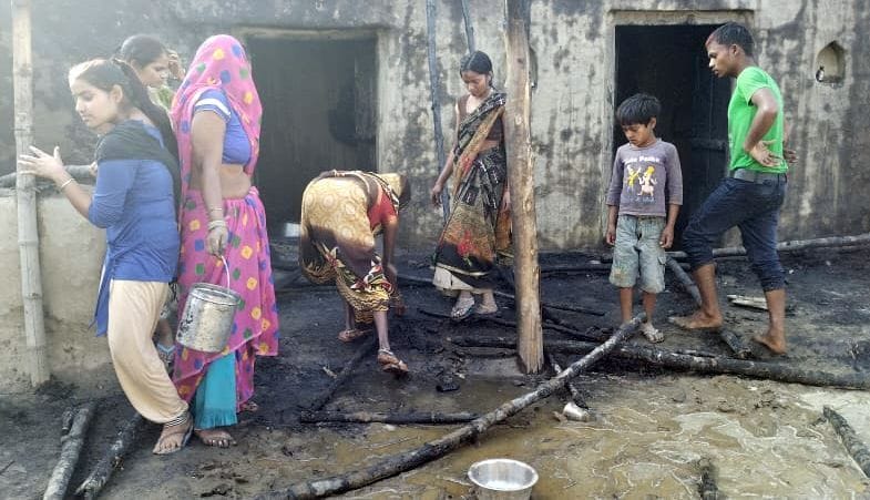 hardoi,accident,fire,hardoi news