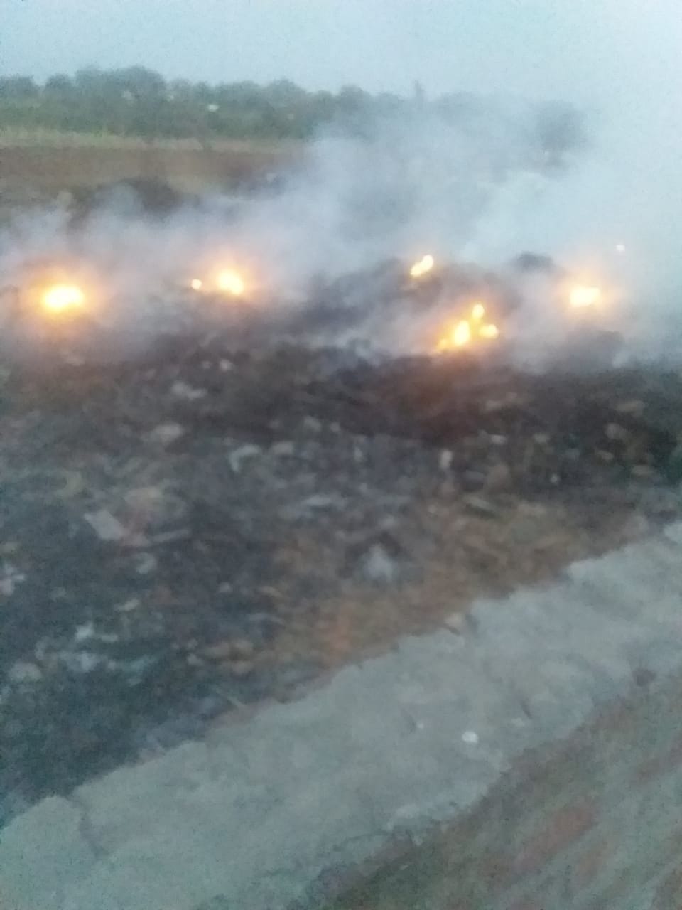 Fire in junk warehouse in Bari Brahmana