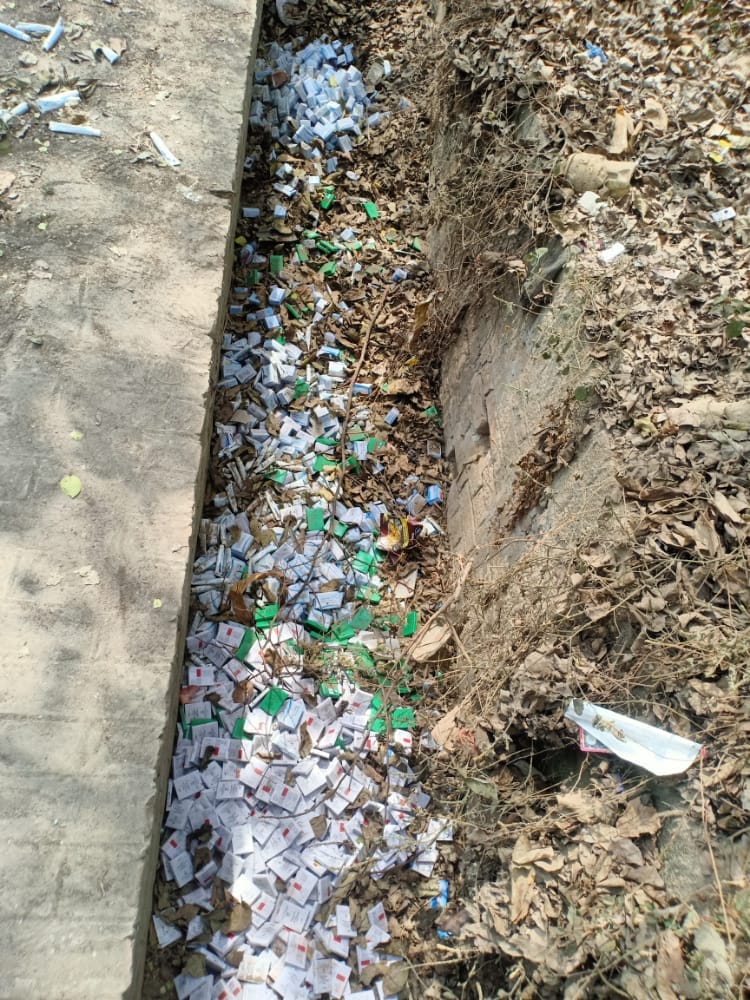 medicines found in drain