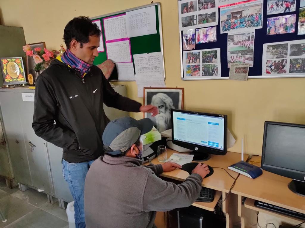 sangla choltu school get internet conction