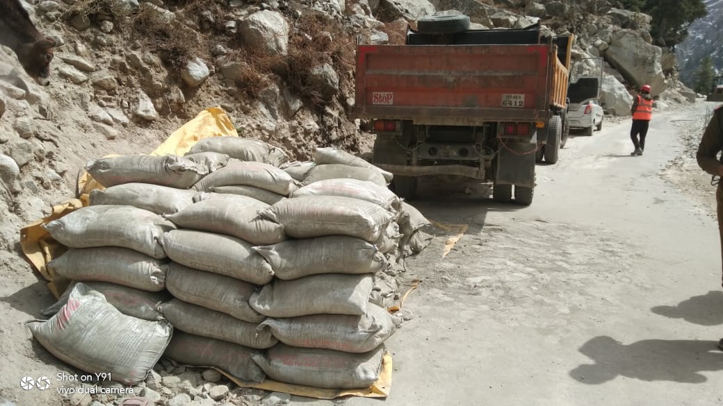 government supply cement recovered in sangla kinnaur