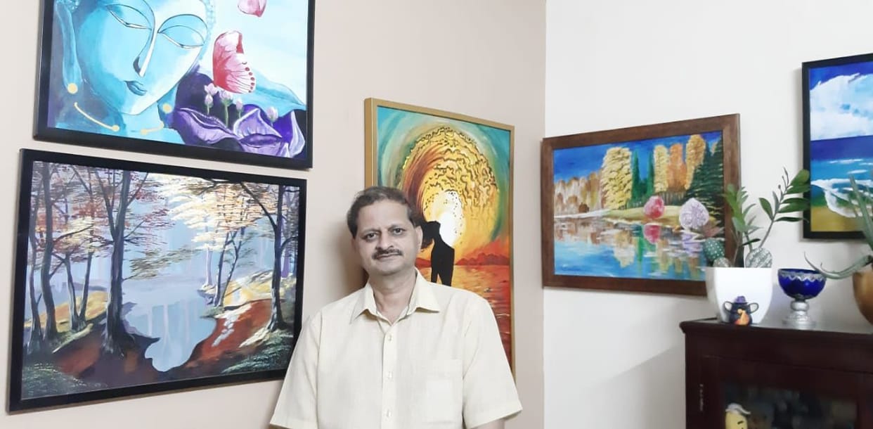 Office of Commerce Tax Department decorated after learning painting during Corona period