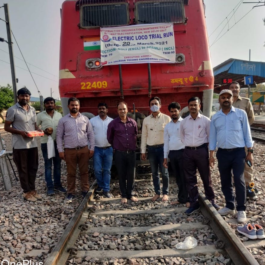 Electrical trains to reach Shamli from Loni in 45 minutes
