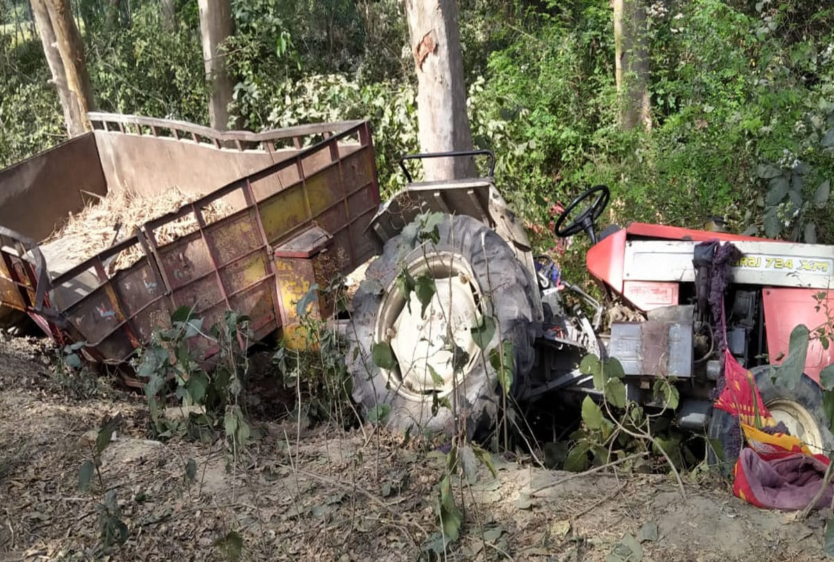 Big road accident in unnao up, two people died