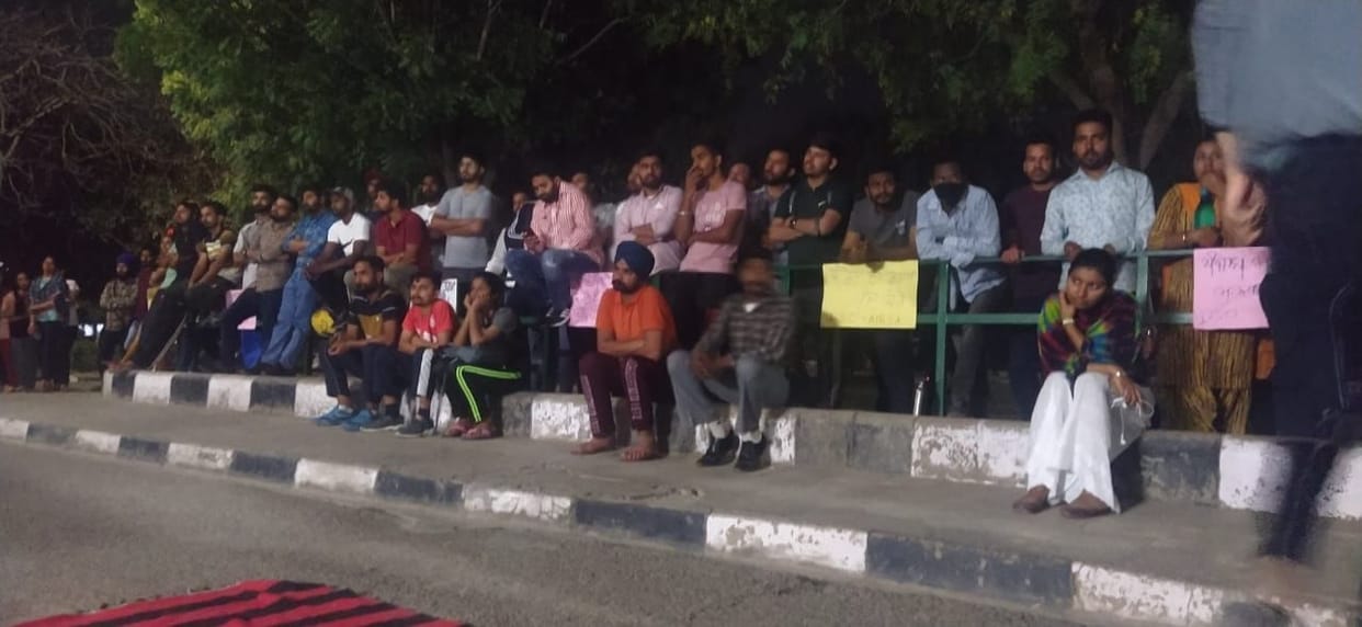 notice issued,  student on protest