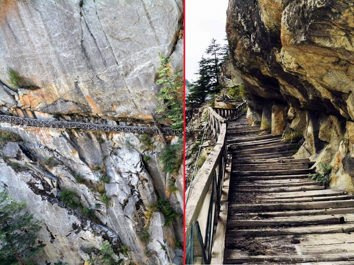 uttarakhand news : Soon you enjoy thrill of walking on gartang gali on a steep cliff over 300 meter deep ditch.