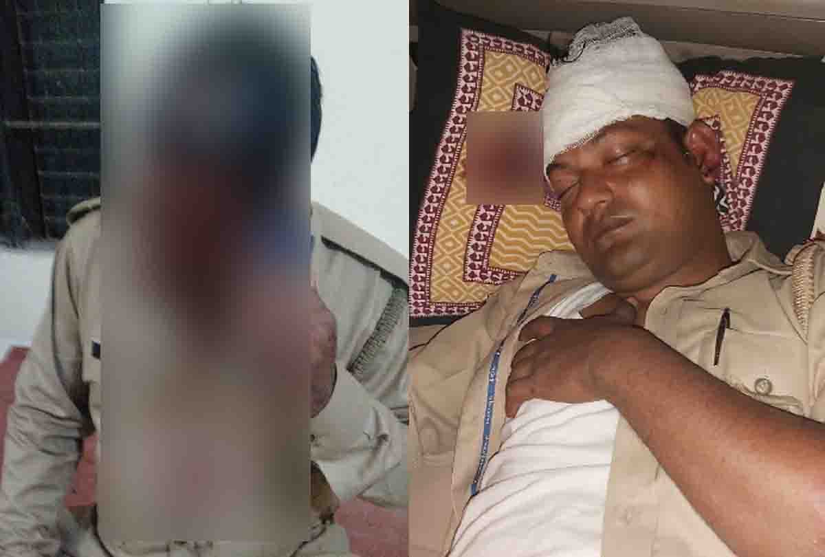 Stone pelting, chowki incharge, head constable and a woman injured on police team in Rasulabad, Kanpur dehat