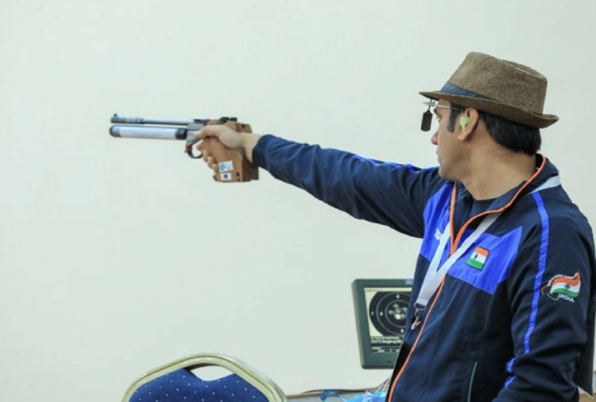 Indian para-athlete Singhraj wins a gold medal in the 2021 World Shooting Para Sport World Cup