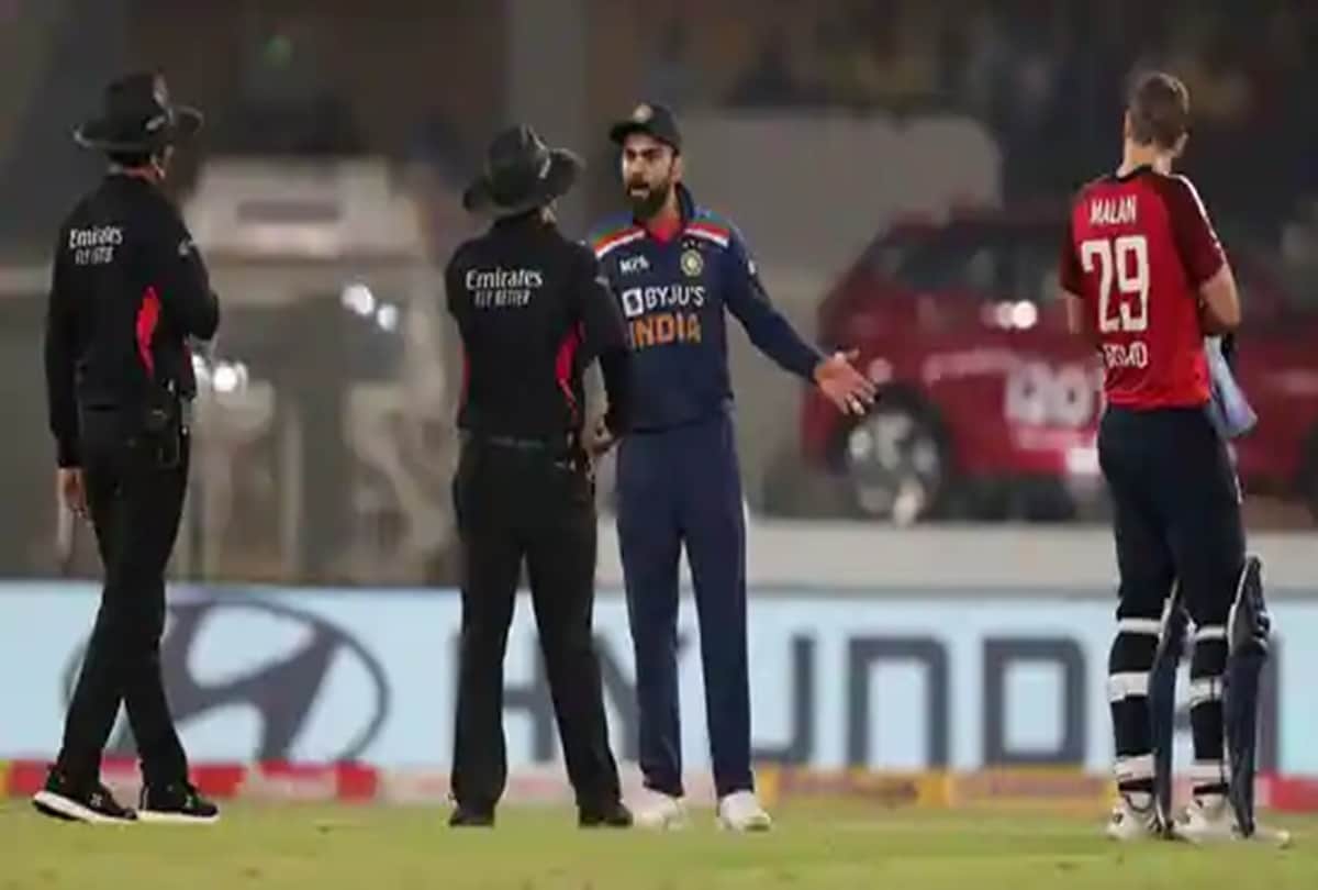Virat kohli and Jos Buttler engaged in verbal exchange during ind vs eng 5th-t20 at narendra modi stadium