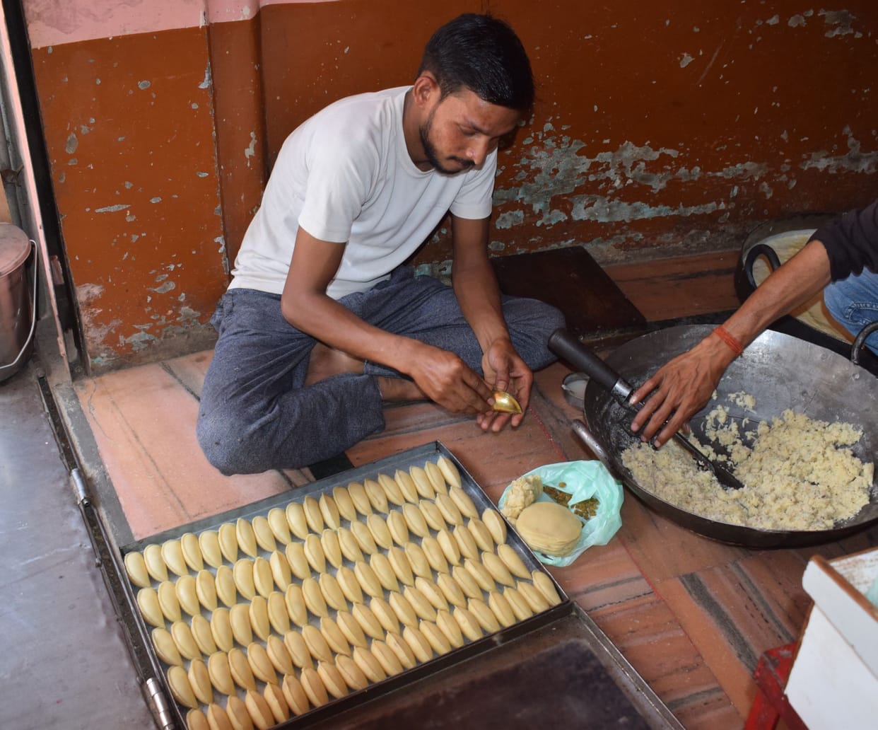 Holi market decorated, Gujhiya selling a lot
