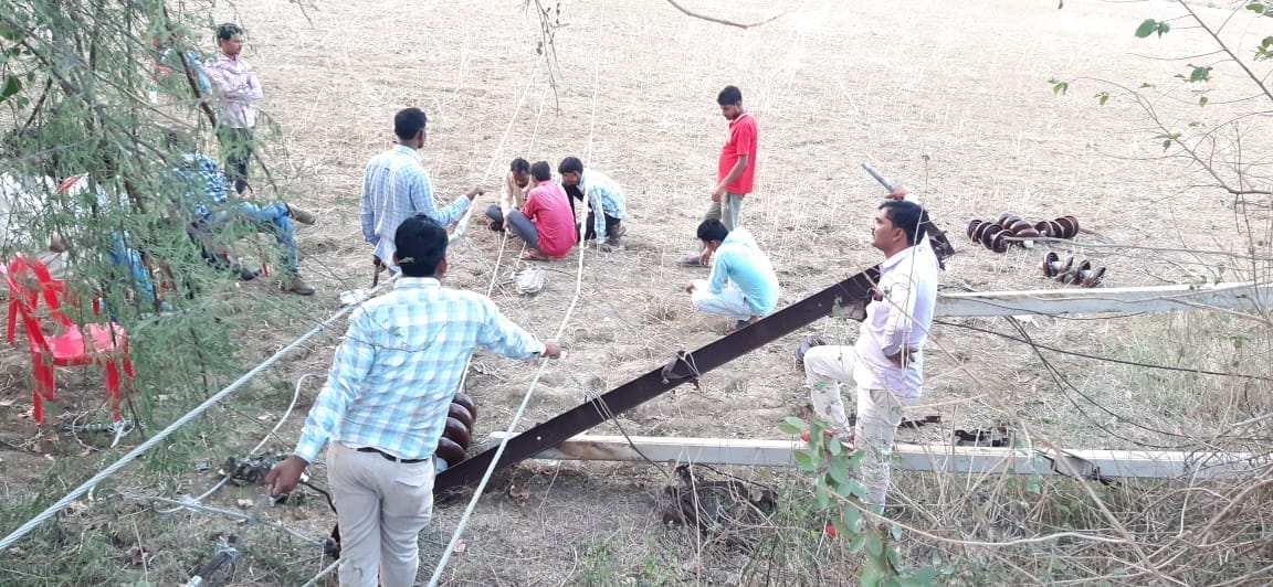 electric line fault, 60 village line loss