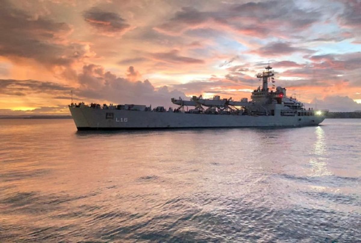 Indian warship INS Shardul reached Antisiranana, Madagascar
