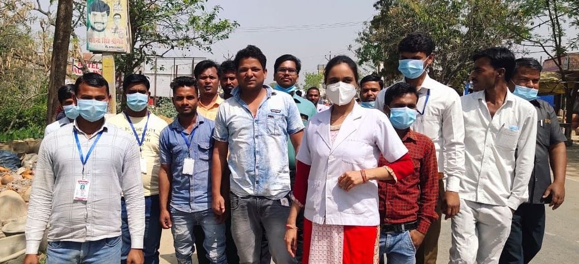 health worker protest for salary