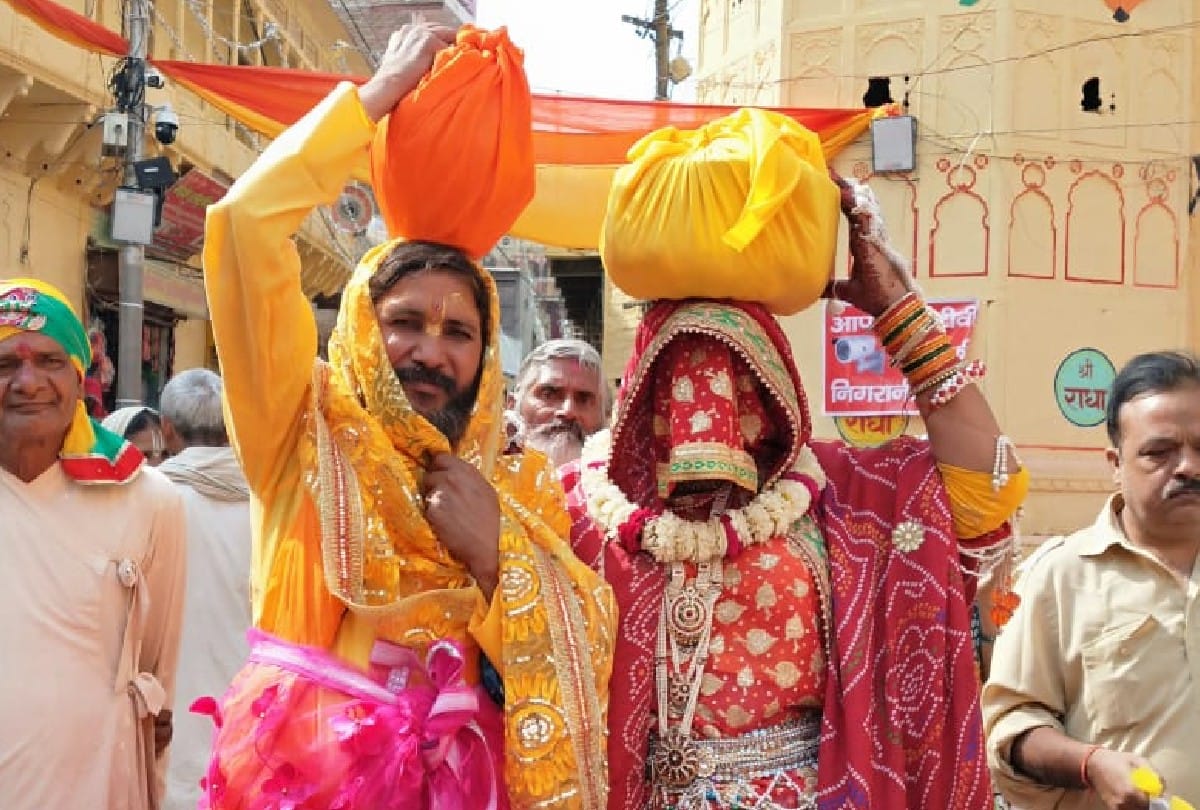 holi celebrations in dwarkadhish temple mathura