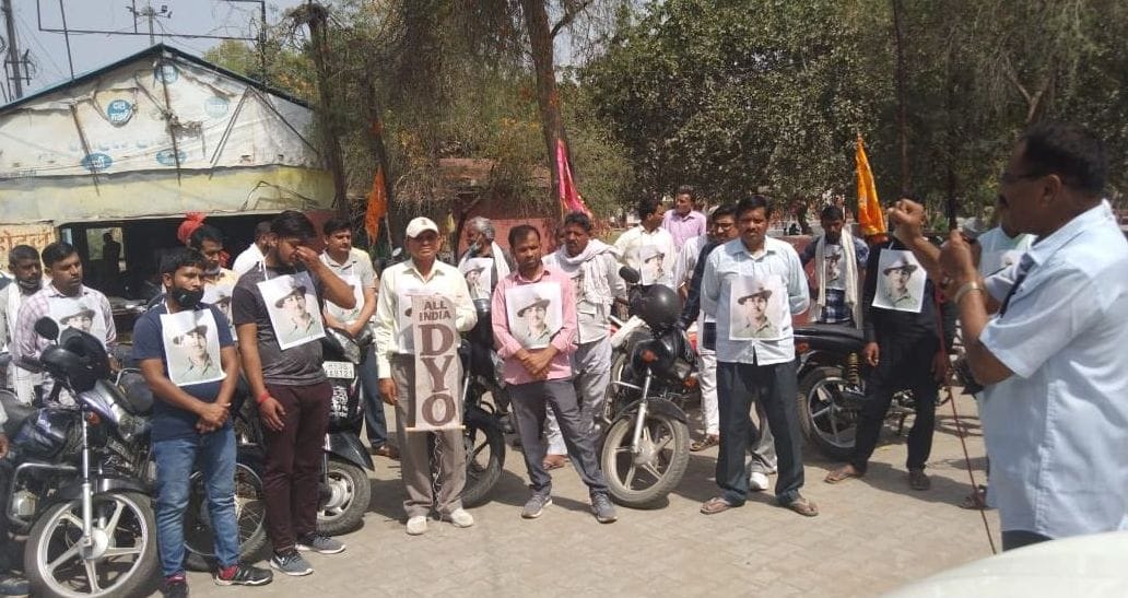 farmers agitation bike railly