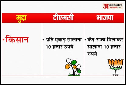 west bengal assembly election 2021: BJP sankalp patra and TMC manifesto