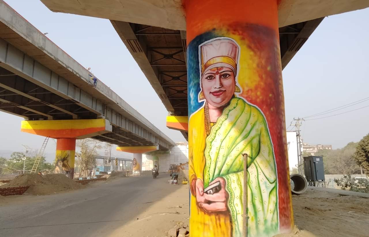 Haridwar Kumbh 2021: shadow of Kinnar akhada in Kumbh theme painting, watch pictures