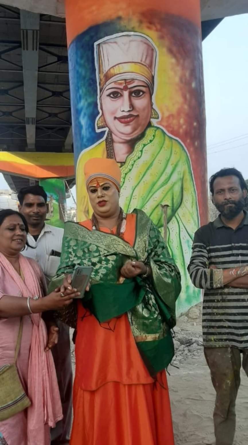 Haridwar Kumbh 2021: shadow of Kinnar akhada in Kumbh theme painting, watch pictures