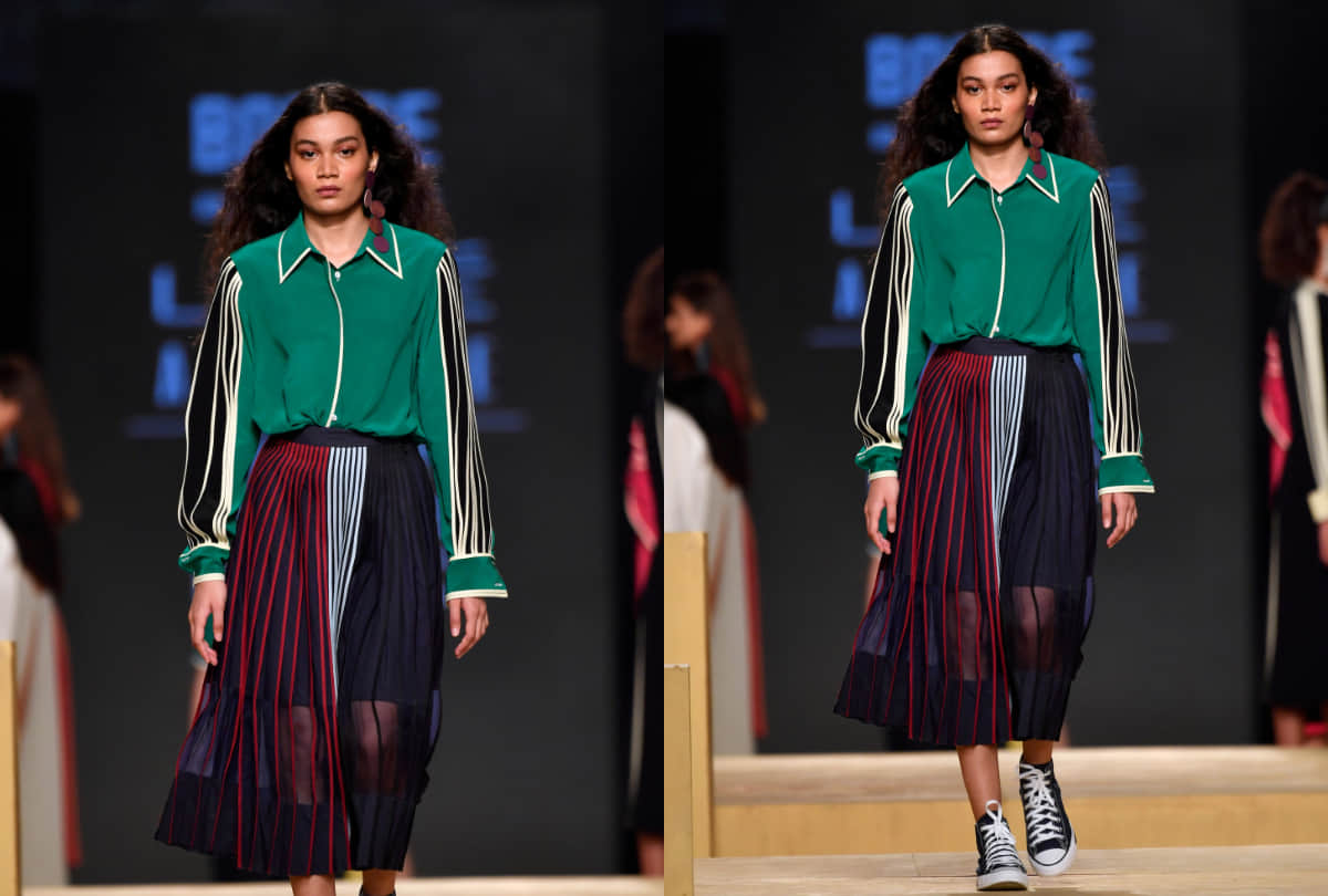 lakme fashion week grand finale 2021 ananya panday showstopper for finale designer ruchika sachdev