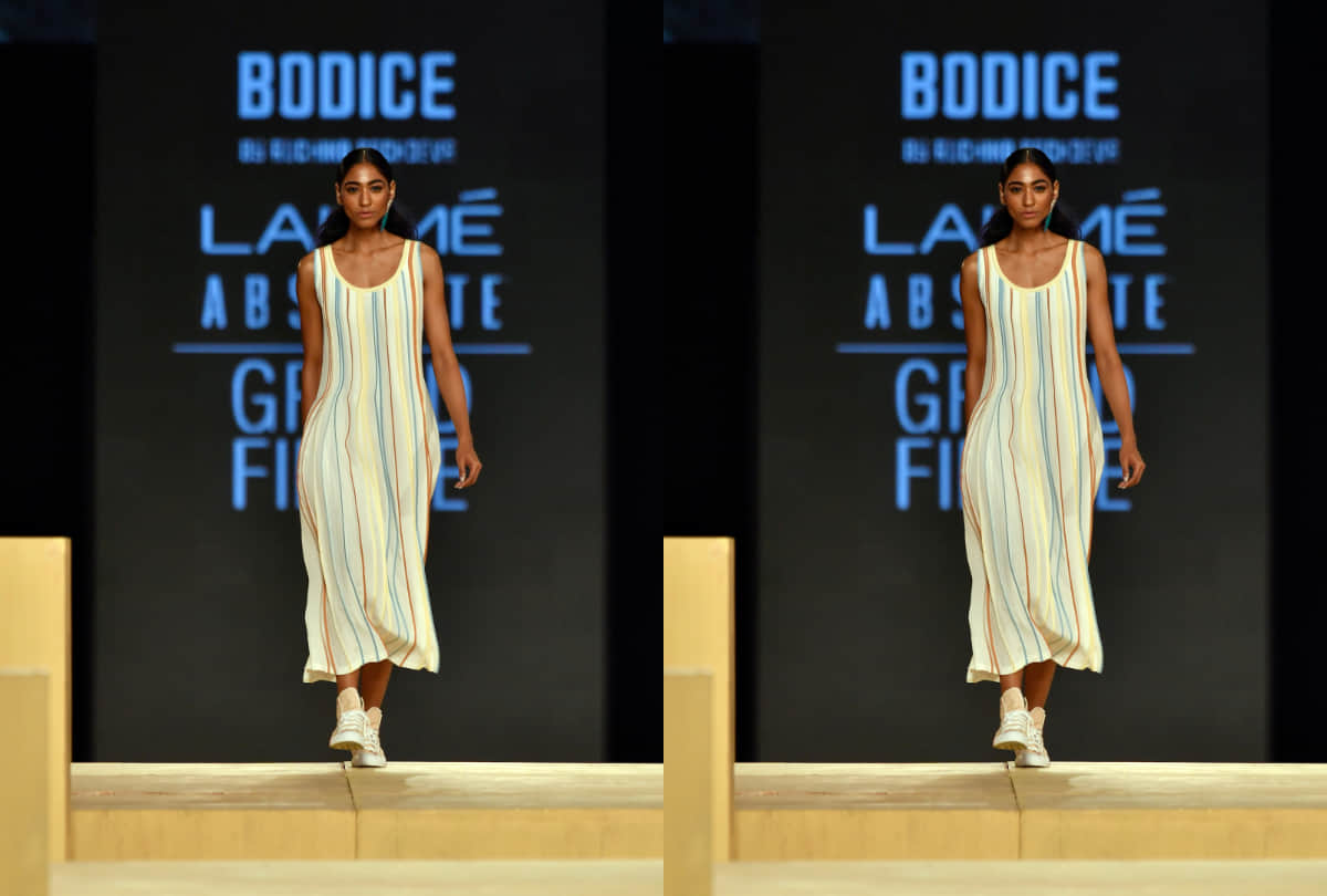 lakme fashion week grand finale 2021 ananya panday showstopper for finale designer ruchika sachdev