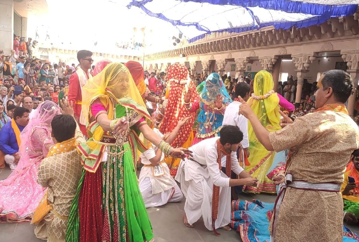 lathmar holi news: holi celebrations in nandgaon of mathura